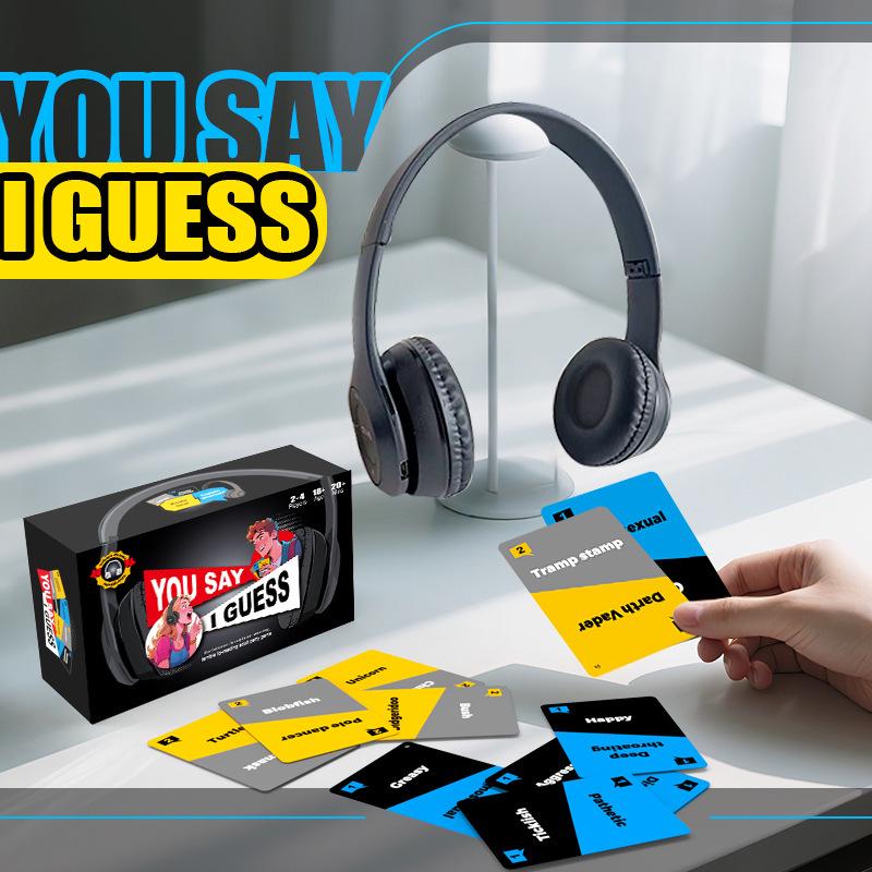 TK Hot Item: Party Card Battle Board Game & Headset - Parent-Child Challenge & Interaction