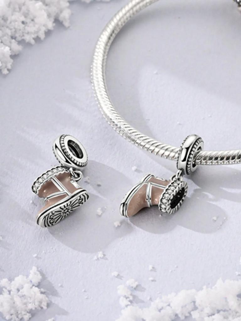 Copper Plated Original Christmas Bear Snowman Penguin Beads Fit Bracelet Women'S Jewelry Gift
