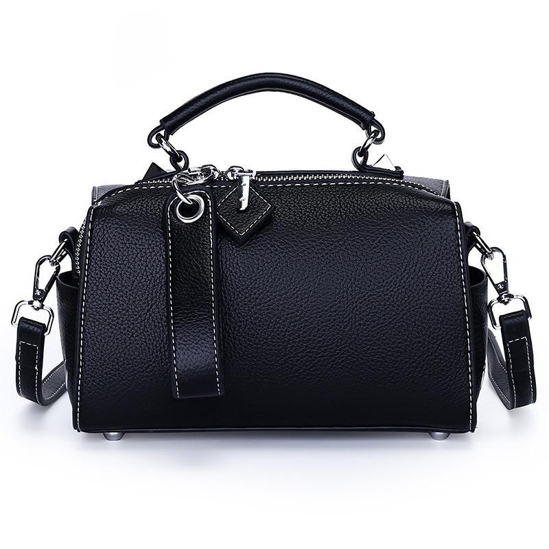 Women's Bag New Lychee Pattern Handbag Retro Fashion Single Shoulder Oblique Span Women's Bag Commuter Bag