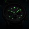 Luxury Fashion Watch for Men Business Siliconer with Luminous Calendar Chronograph Quartz Strap Wristswatch