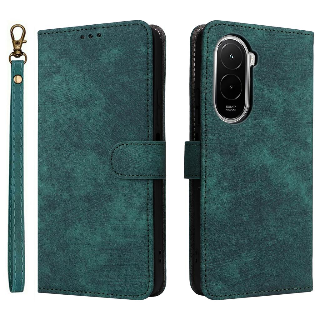 Dla Xiaomi Poco M7 4G (UE) (171mm) Etui Portfel Blokujący RFID Skóra PU Pokrowiec na Telefon Stojak z Paskiem