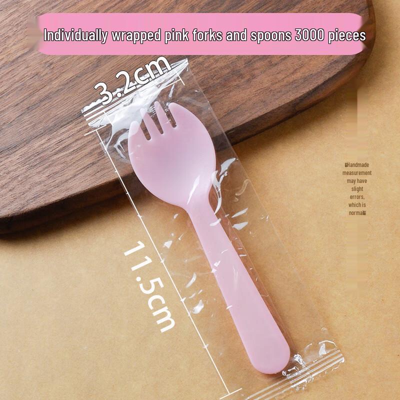 Disposable Plastic Cake & Fruit Fork-Spoons