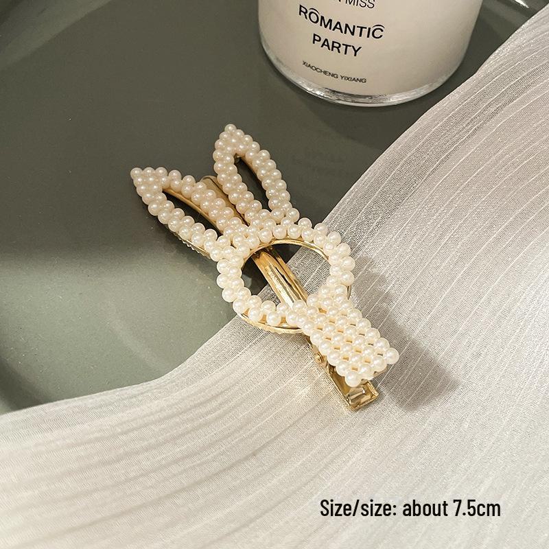 Korean Pearl Hairpin - Trendy Side Clip for Women and Girls