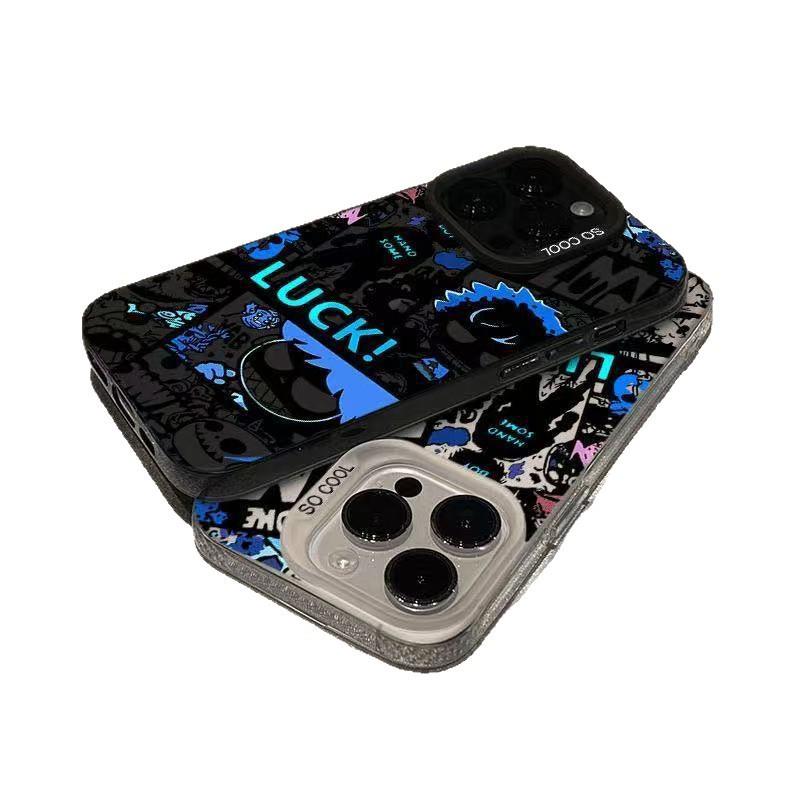 Graffiti Style Case for Apple iPhone 13-17 Pro Max: Energetic European & American Design