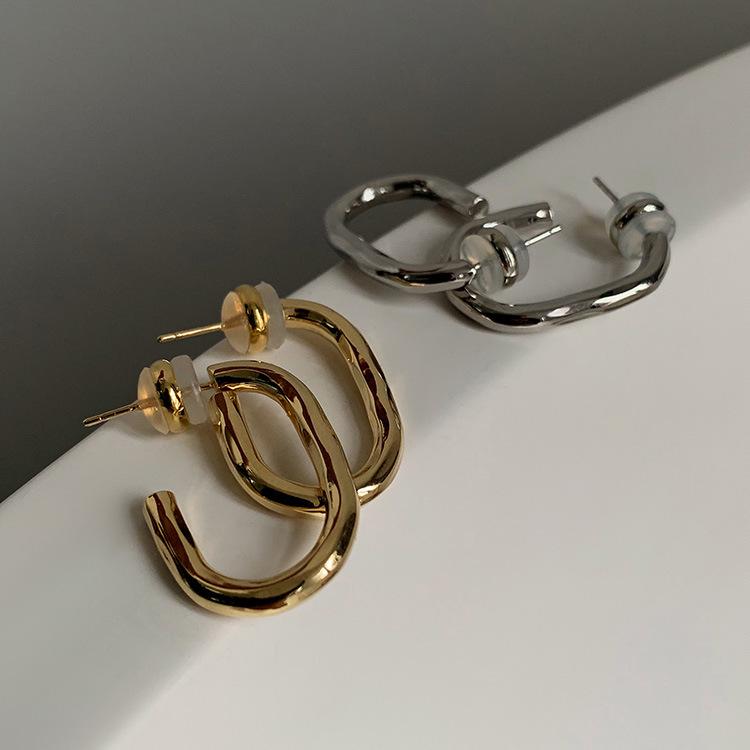 

Gold-Plated S925 Sterling Silver Minimalist Drop Earrings for Women 925 Silver