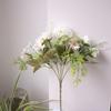 1 Stück Kunstblume Hochzeit Zuhause Schlafzimmer Dekoration Brautstrauß Hortensien Vase für Außen