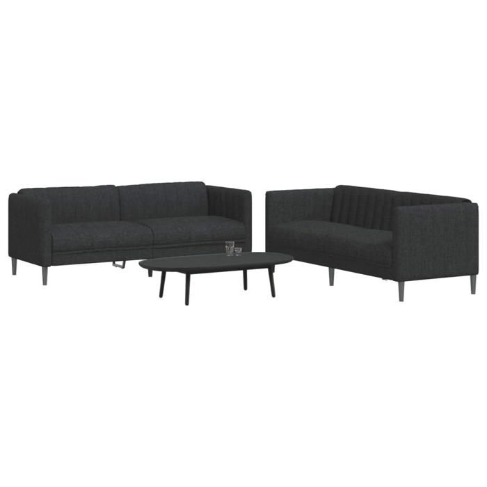 VidaXL Set of 2 Sofas, Sofa Chair with Armrests and Backrest, Living Room Furniture, Modern, 3209240