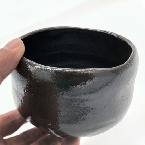 Kyoyaki, Kiyomizu-yaki, Juraku Kiln, Matcha Bowl, Fukukuro-raku kta842