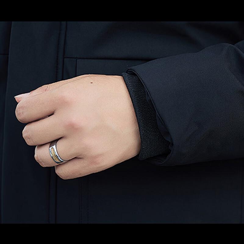 PLAYBOY Men's Hooded Plush-Lined Winter Jacket