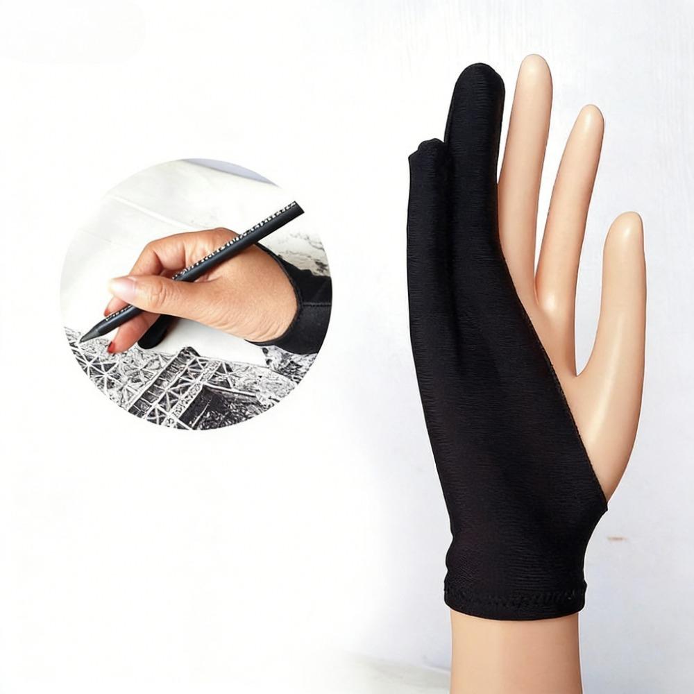 Artist Two-Finger Gloves Anti-Touch Screen Protector for Drawing Painting Sketching Digital Art Creation