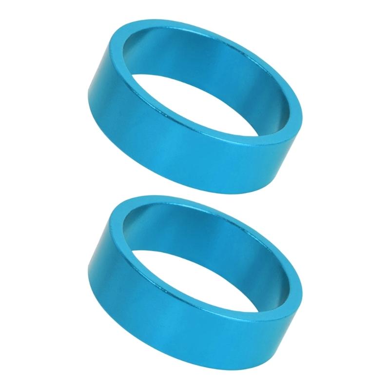 2Pcs Bike Aluminum Alloy Headset Spacer Light Weight Bicycles Headset Washer Mountain Bike Stem Headset Spacers Enduring