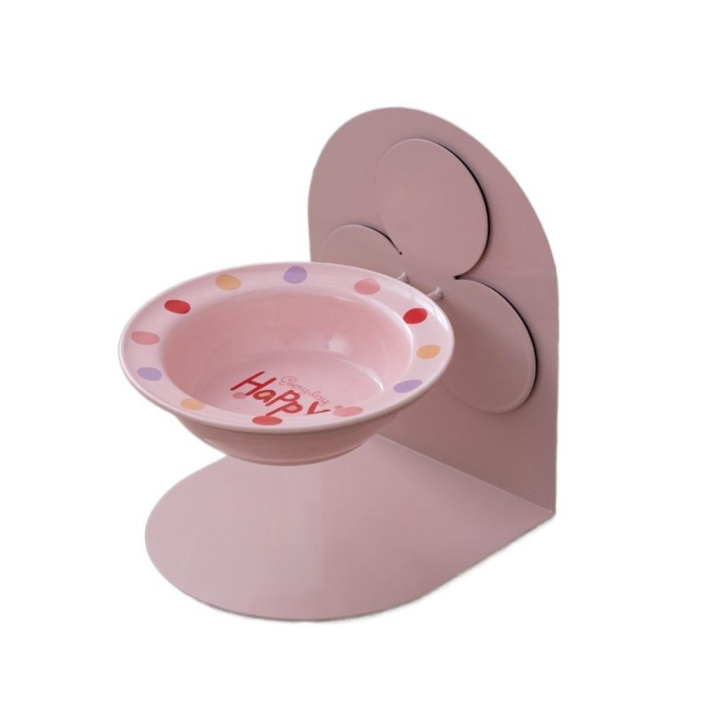 Protects Cervical Ceramic Cat Bowl Adjustable Height Pet Feeding Dish  for Cat and Dog