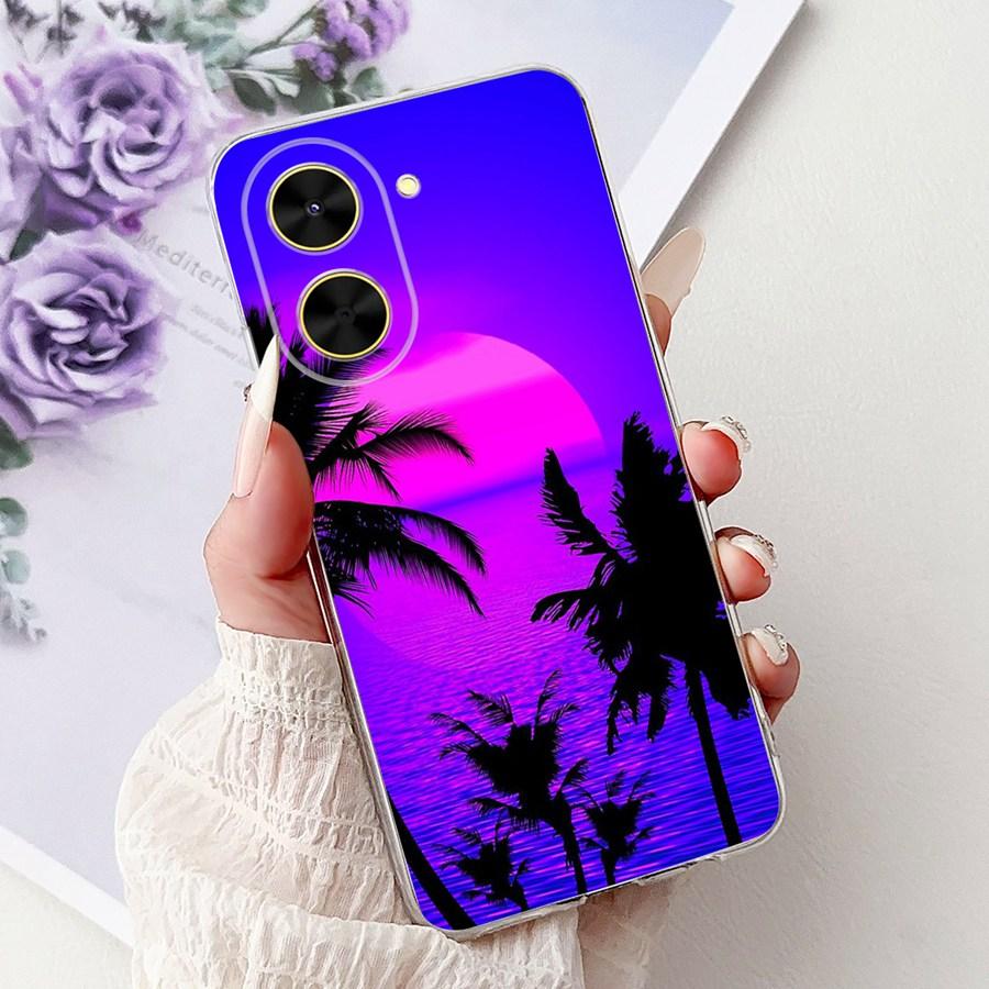Phone Case for Xiaomi Poco C71 2025 Luxury Painted Back Cover TPU Capa Soft Silicone Fundas for Xiaomi PocoC71 Proective Case