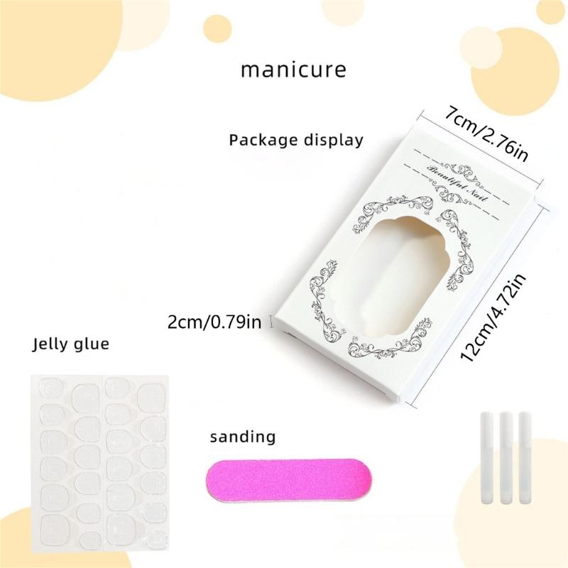 Mandel Aufklebe-Nägel Falsche Nägel Glänzend Acryl Künstliche Nägel Aufklebe-Nägel für Damen 30 Stück 15 Größen Kleben auf Nagel