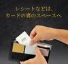 Abrasus Slim Leather Long Wallet for Men, Made In Japan, Navy