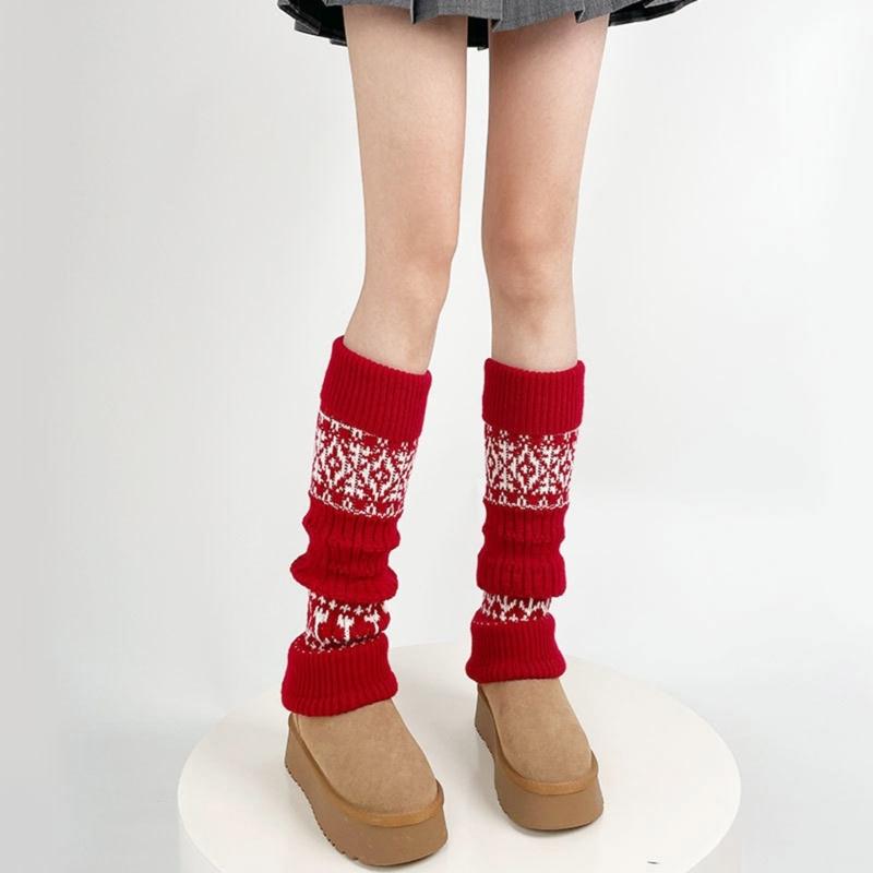Elegant Knitted Boot Socks Women Girls Piled Up Socks Leg Warmer Enjoy Comfort for Daily Use in the Autumn and Winter