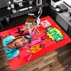 1pc Danny Go Print Area Rug - Soft, Washable Non-Slip Indoor Mat for Office Chairs, Living Room, Home Office Decorative Rug