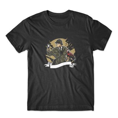 T-shirt Sherlock Holmes 100% Cotone Premium Nuova