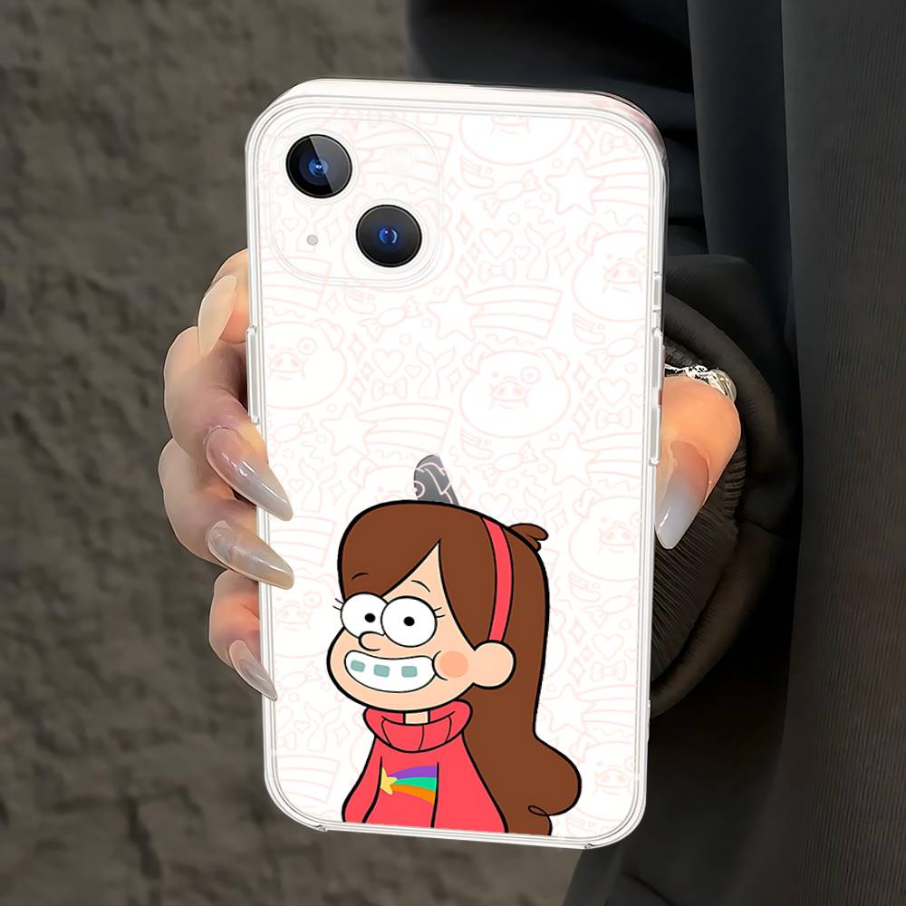 Cute G-gravity Falls-S Phone Case Soft Transparent Case For IPhone 17 16 15 14 13 12 11 Pro Max Mini Plus Cover Case
