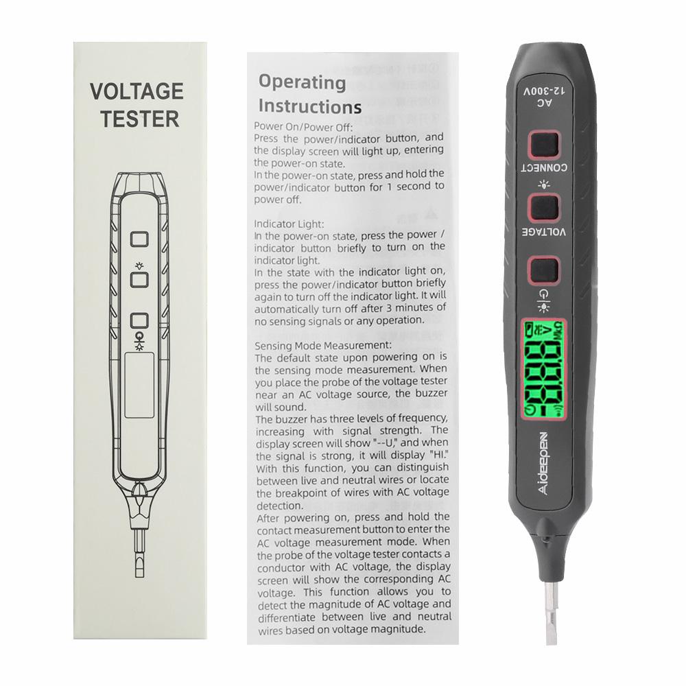 

Pen Type Digital Multimeter AC Voltage Tester ntelligent Professional Current Meter Non-Contact Voltmeter Sensor Pen Test