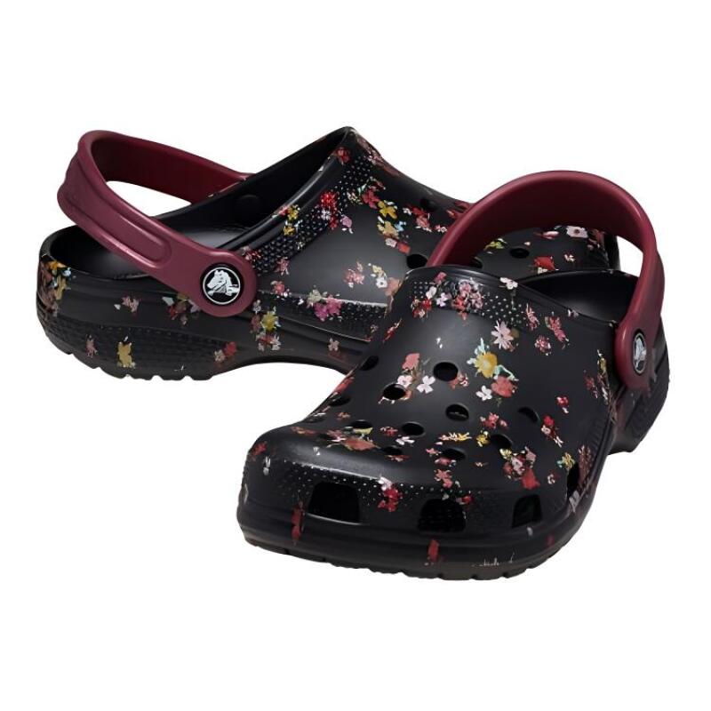 Crocs Comfortable, Breathable and Versatile Children's Sandals In Black and Red Children's Model