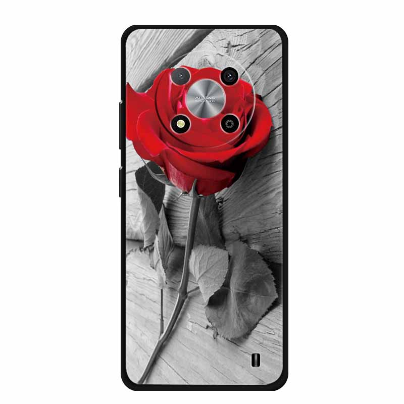 Custodia Per ZTE Blade A73 5G Lusso Morbido Silicone TPU Copri Telefono Per ZTE Blade A73 5G 7160N Cartoon Fiori Protettivi Nuovi Fundas