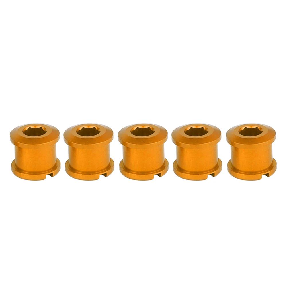 5Pcs 6.5/8.5mm Bicycle Chainwheel Screws Road MTB Chainring Bolts Aluminum Alloy Bike Crankset Bolts Accessories