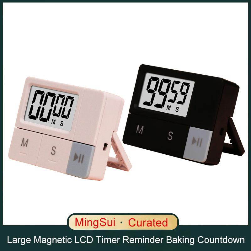 New Large Magnetic LCD Timer Reminder Kitchen Baking Countdown Digital Stopwatch Alarm with Stand Gadget Count Up