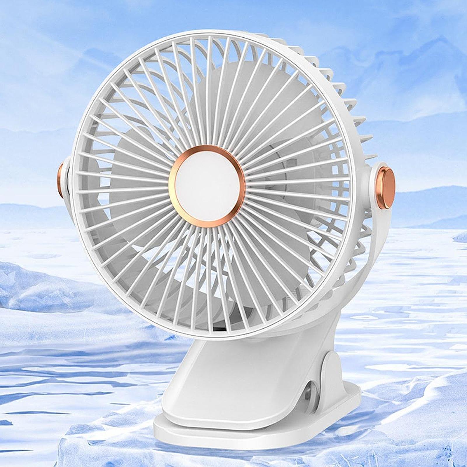 

Usb Mini Handheld Clip Fan Portable Ultra-Quiet Rechargeable Electric Cooling Fan Cute Small Size For Students And Home Use белый
