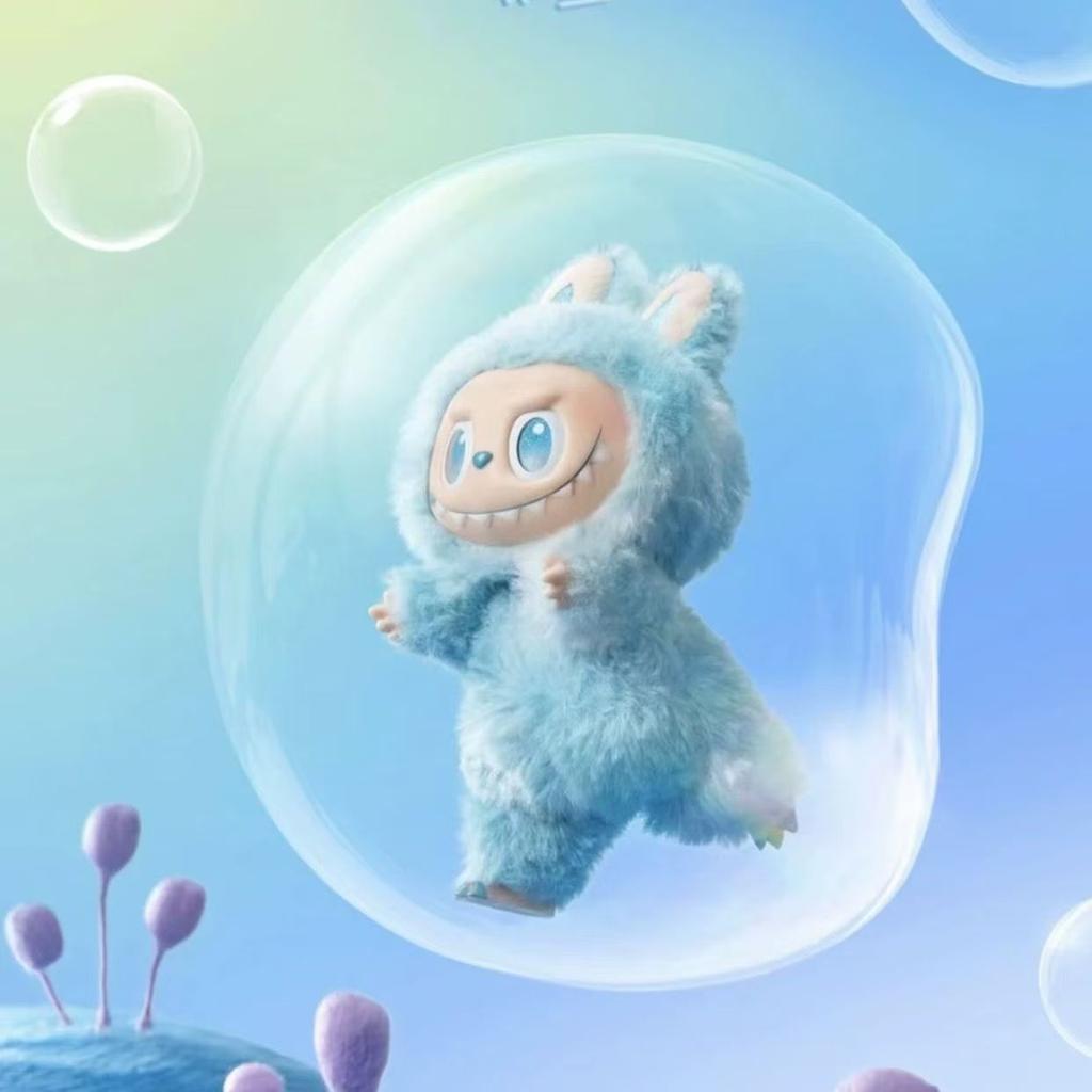 Drei Generationen Labubu Macaron Plüschpuppe Tide Play Herzanhänger Serie Plüschtiere