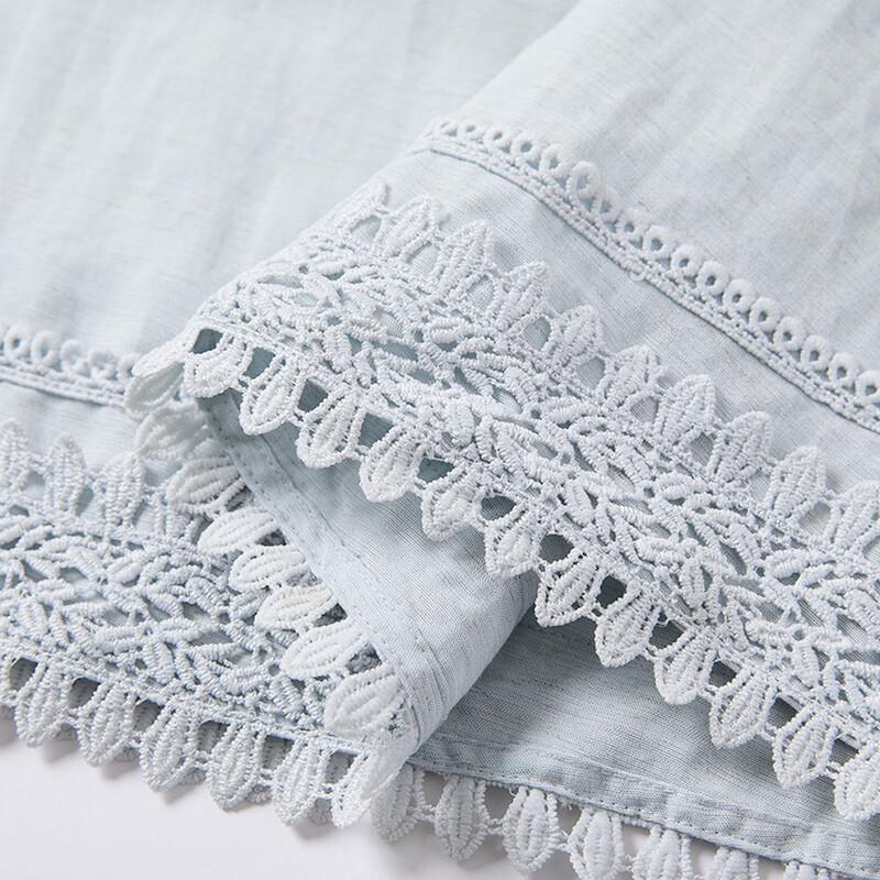 Women's Lace Embroidered Lyocell Blend Skirt Set