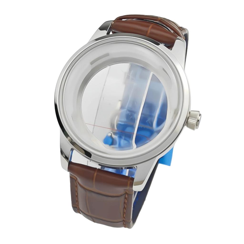 35mm NH34 dial GS surface sunburst dial NH35 dial mechanical watch case hands set S logo for Seiko mod