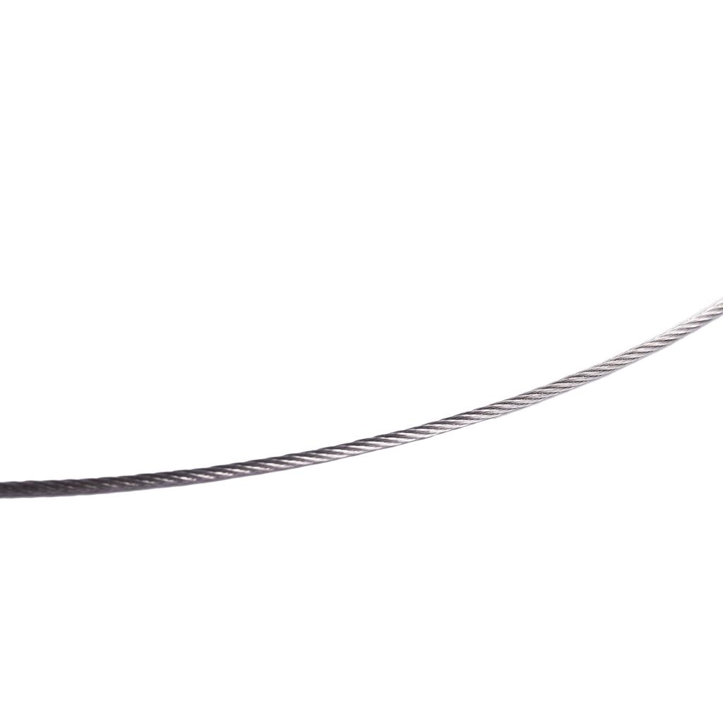 A84E- Hoisting Lifting 7X7 1Mm Dia Stainless Steel Flexible Wire Rope 177Ft