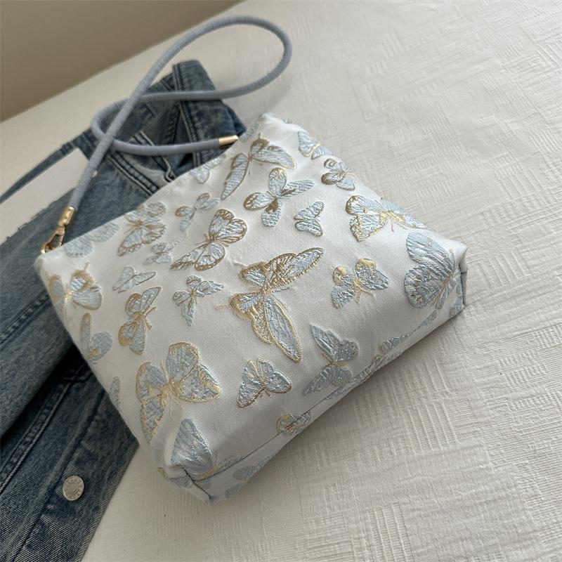 New Jacquard Canvas Bag Women's, New Popular Versatile Shoulder Bag Summer Commuter Underarm Tote Bag
