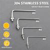A25F-M2 M3 M5 880Pcs Stainless Steel 304 Hex Socket Flat Head Screws Countersunk Bolts Set With Storage Box Assortment Kit
