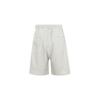Y-3 Minimalist Mid-Rise Side Three Stripes Logo Print Straight-Leg Shorts Unisex Shorts Light-Gray IA1665