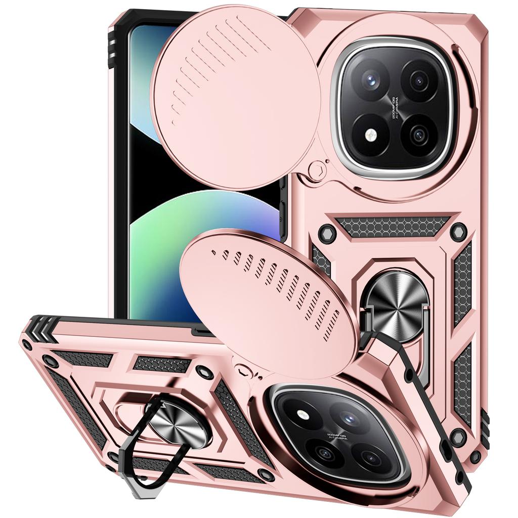 For Xiaomi Redmi Note 14 Pro Plus 5G Case Magnetic Ring Stand Holder Armor Cover For Redmi Note 14 Pro+ Camera Protect Funda