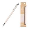 Lápis Tombow "Mokumonogatari" Lápis Mecânico de Madeira, 0,5 mm, Branco, Textura de Madeira Natural, Corpo Hexagonal, Madeira Certificada FSC, Design Ecológico