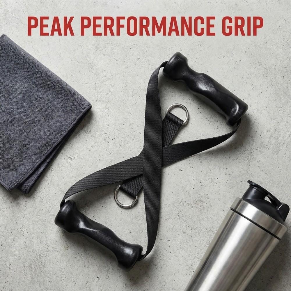 1Pair Heavy Duty Gym Handle Non-Slip Pulley Handle Cable Machine Handle Pulley Cable Machine