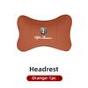 For Alfa Romeo Car Sticker Leather Car Seat Neck And Back Pillow Breathable Accessories For Alfa Romeo 159 Giulietta Giulia 147LG9 
