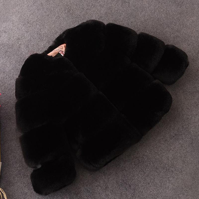 Mädchen Kunstpelzmantel Winter Kinder Mädchen Langarm Weihnachtsjacke Warme Kinder Mädchen Mantel Mädchen Oberbekleidung Kleidung