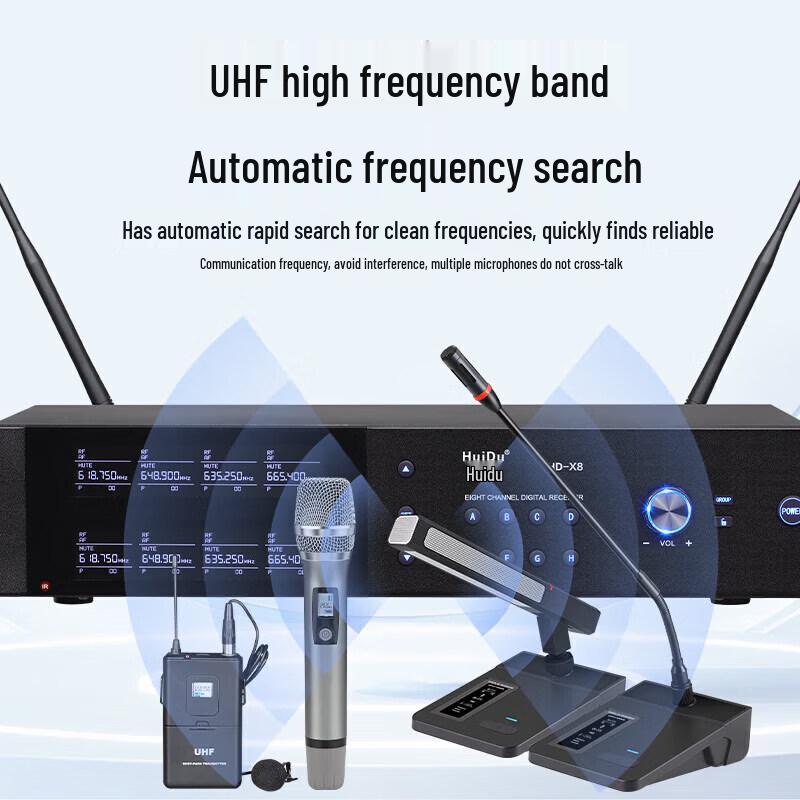 HuiDu Professional Wireless Microphone System (CN Version)