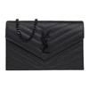 Ysl Cassandre Removable Shoulder Strap Magnetic Snap Small Calfskin Wallet Crossbody Bag Women Bags Black 742920-BOW08-1000