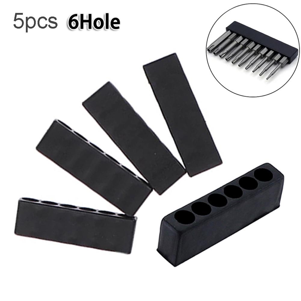 Hole Screwdriver Bit Holder Plastic Screwdriver Storage Hole