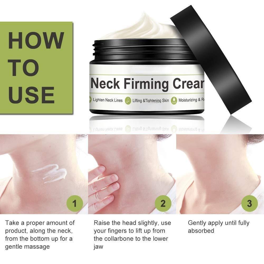 Crema para el cuello,Crema hidratante para el cuello,Crema antiarrugas y antienvejecimiento para el cuello, escote, papada, pavo, flacidez del cuello, crepé