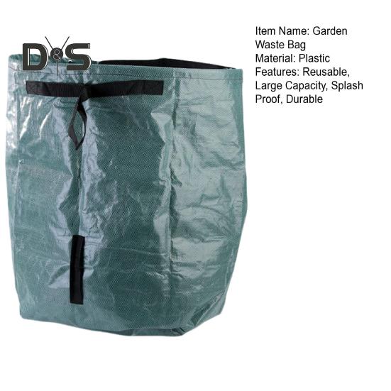 Gartenabfallsack, wiederverwendbarer Laub- und Unkrautsammelsack mit verstärkten Griffen, Gartenrasen-Müllsack zum Einfüllen von Laub und Müll