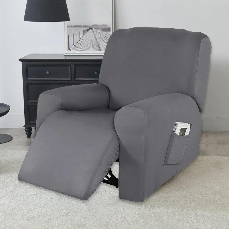 Knitted Recliner Sofa Covers Lazy Boy Elastic Sofa Protector Relax Armchair Cover Lounge Home Pets Anti-Scratch 1/2/3/4 Seater