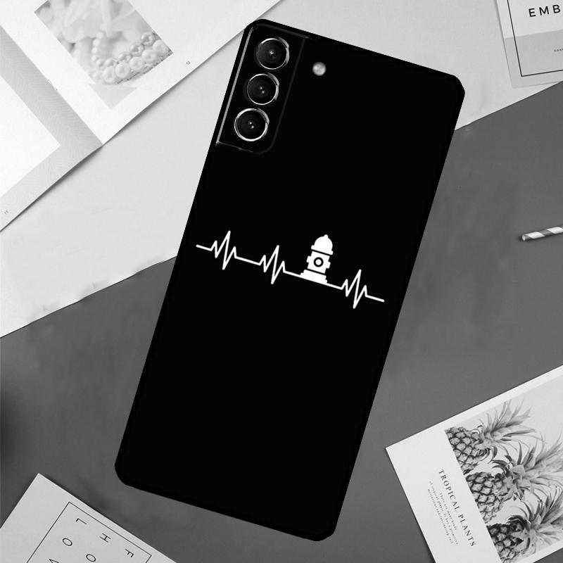 Feuerwehrmann Helden Feuerwehrmann Hülle Für Samsung Galaxy S23 S22 S24 Ultra Note 20 S20 S21 FE S9 S10 Note 10 Plus Rückseite