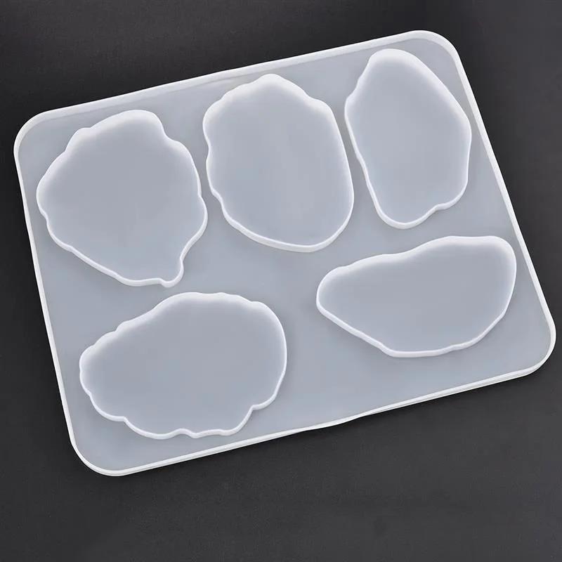 

Силиконовые формы для подстаканников, формы для resin-украшений, УФ-эпоксидная смола, формы в виде неровных облаков с засушенными цветами, инструменты для изготовления украшений, DIY-поделки A