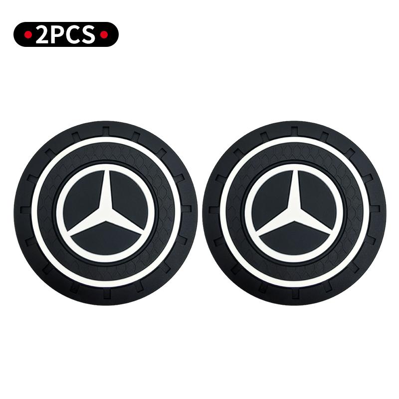 2 ks PVC podložka pod pohár na vodu do auta Protiskluzová podložka Příslušenství pro Mercedes Benz AMG GLE GLS CLS GLC CLA GLA GLK ML C197 R231 W167